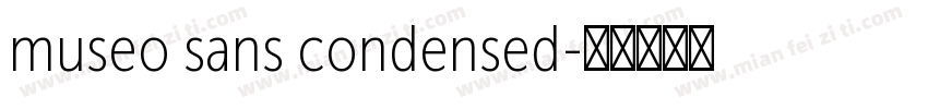 museo sans condensed字体转换